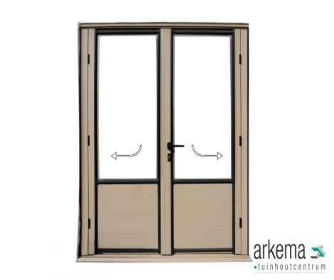 Euro Serre dubbele draaideur 134x163cm