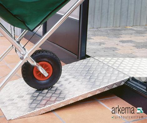 Oprijplaat alu 500x500 2 stuks