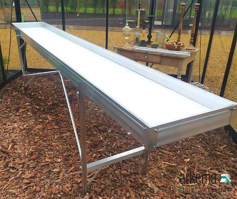 Euro Serre vrijstaande zaaitafel enkel 50 X 236cm