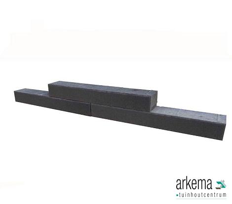 Patioblok Antraciet 60x12x10cm strak