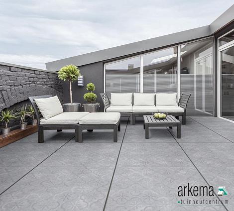 GeoCeramica® 80x80x4 Impasto Grigio Décor