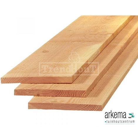 Planken douglas 22x250x4000mm vers, onbehandeld fijnbezaagd