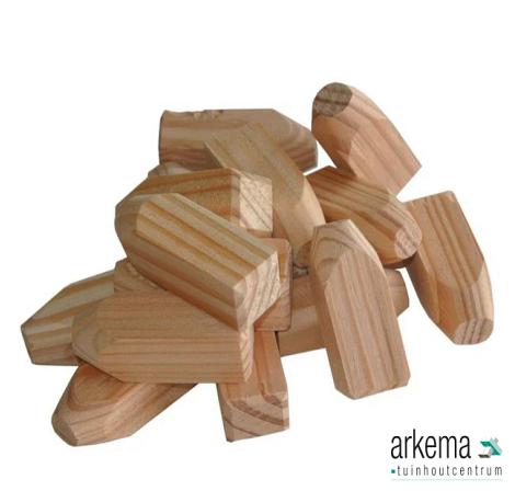 Houten doken Douglas 16x16x40mm per 25 stuks incl. speedboor