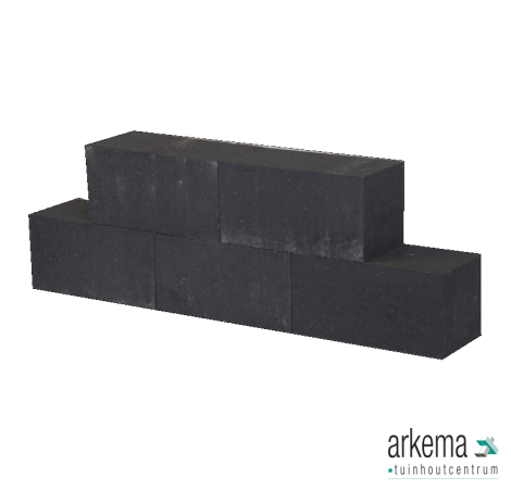 Patioblok Antraciet 45x15x15cm strak