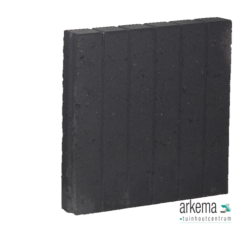 PALISSADEBAND VIERKANT ZWART 8X50X50CM