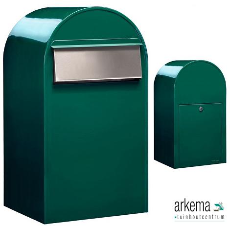Grande B 6005 i RAL 6005 donkergroen + RVS klep