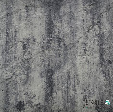 H2O reliëf square 60x60x5 cm nero/grey