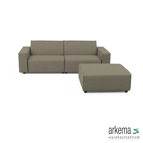 Icon loungeset 3-zits + hocker Olive Green