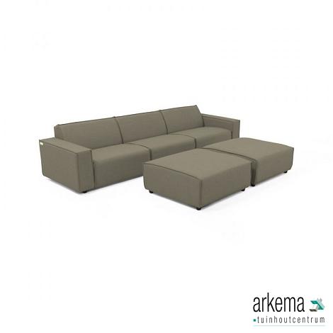 Icon loungeset 6-zits + 2 hockers Olive Green