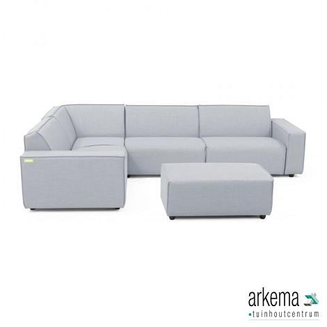 Icon Loungeset 6-zits hoek + hocker small (links) Mouse Grey