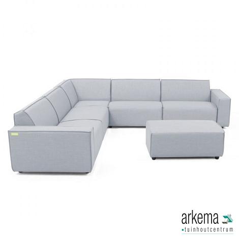 Icon loungeset 8-zits hoek + hocker small (links) Mouse Grey