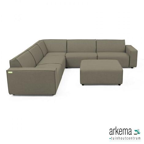 Icon loungeset 8-zits hoek + hocker (links) Olive Green