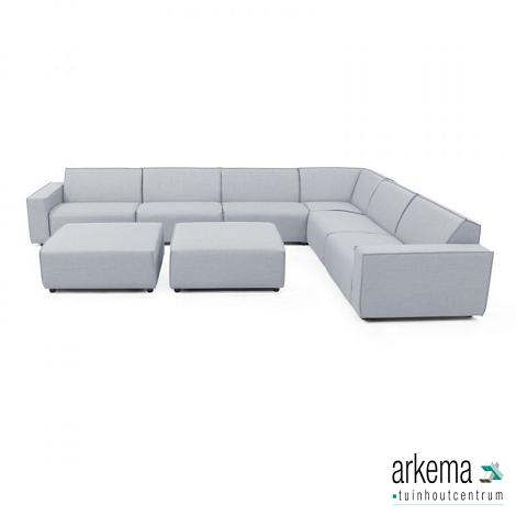 Icon loungeset 10-zits hoek + 2 hockers (rechts) Mouse Grey