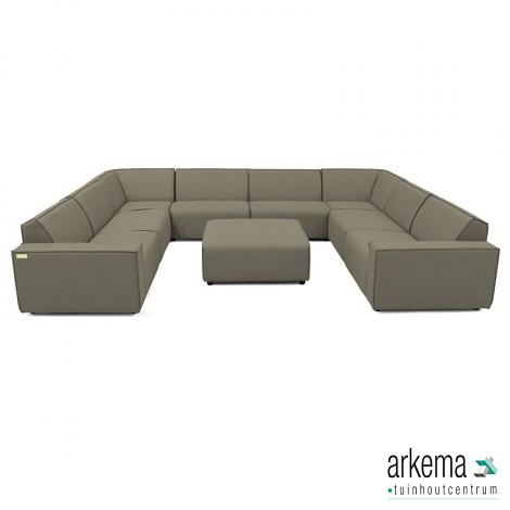 Icon loungeset U-zits + hocker Olive Green