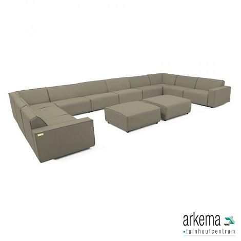 Icon loungeset U-zits extra large + 2 hockers Olive Green