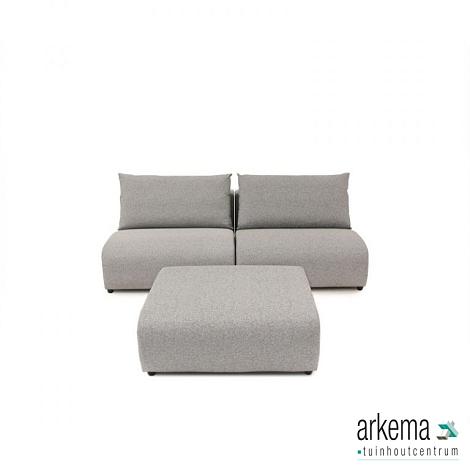 Luxury loungeset straight 220 + hocker Light Taupe