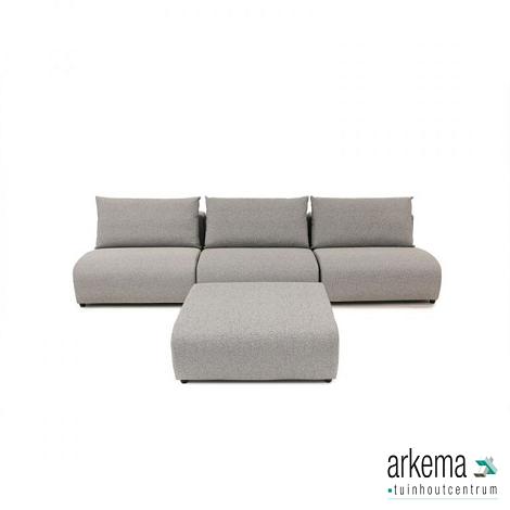 Luxury loungeset straight 330 + hocker Light Taupe