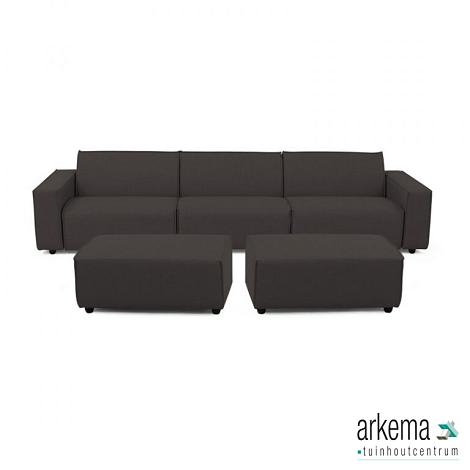 Icon loungeset 6-zits + 2 hockers small div. kleuren