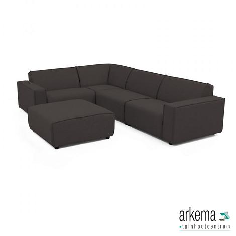 Icon loungeset 6-zits hoek + hocker (links) div. kleuren