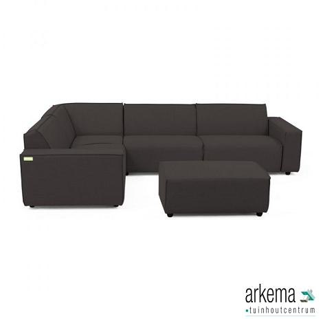 Icon Loungeset 6-zits hoek + hocker small (links) div. kleuren
