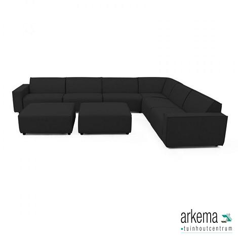 Icon loungeset 10-zits hoek + 2 hockers (rechts) div. kleuren 