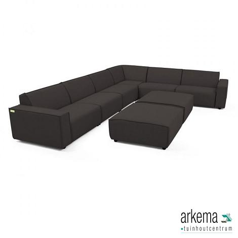 Icon loungeset 10-zits hoek + 2 hockers (rechts) div. kleuren 