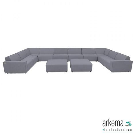 Icon loungeset U-zits extra large + 2 hockers div. kleuren