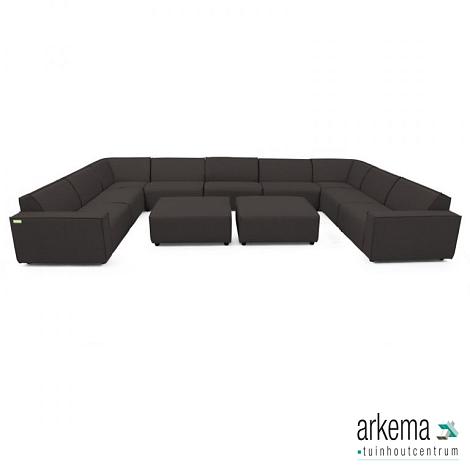 Icon loungeset U-zits large + 2 hockers div. kleuren 