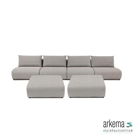 Luxury loungeset straight 440 + 2 hockers Light Taupe