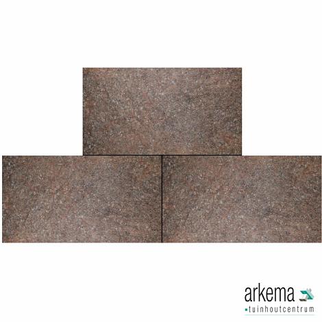 Italiaans Porfier Rood/Antraciet 20 x 40 x 5