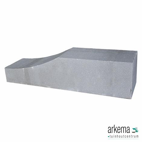Palissade Block Wave Grijs 60 x 15 x 15