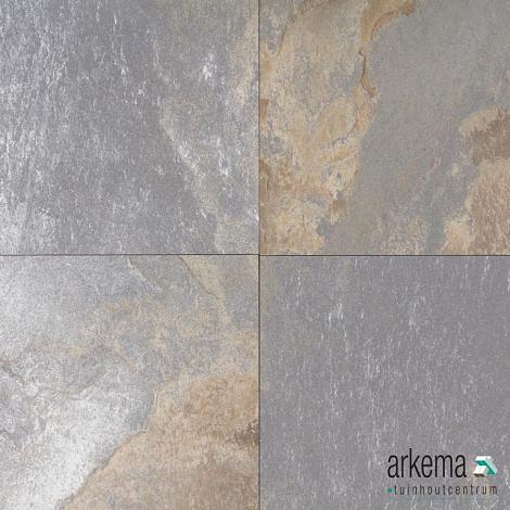 GeoCeramica® 100x100x4 Multicolor Stone Mix Dark