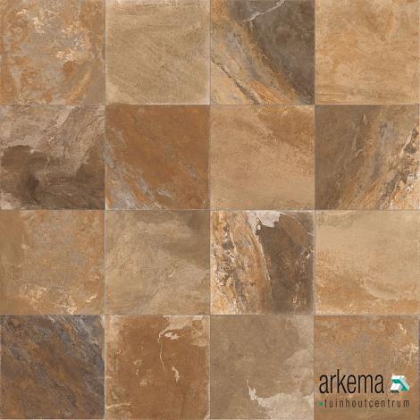 GeoCeramica® topplaat 60x60x1 ARDESIE Yukon