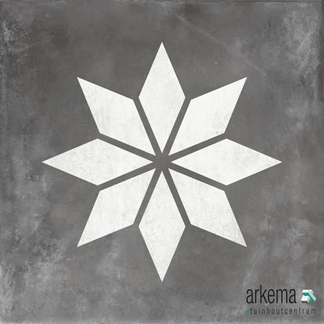 GeoCeramica® 80x80x4 Blooming Black base
