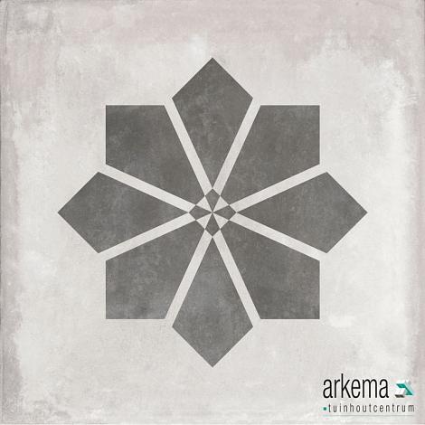GeoCeramica® 60x60x4 Etoile Silver base