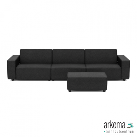 Icon deluxe loungeset 6-zits + hocker small Anthracite