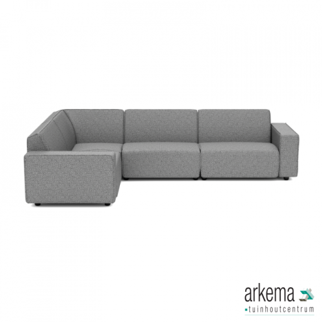 Icon deluxe loungeset 6-zits hoek (links) Steel