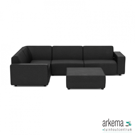 Icon deluxe loungeset 6-zits hoek + hocker (links) Anthracite