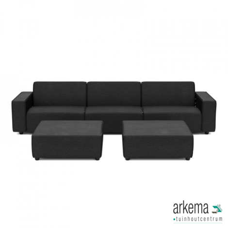 Icon deluxe loungeset 6-zits + 2 hockers Anthracite