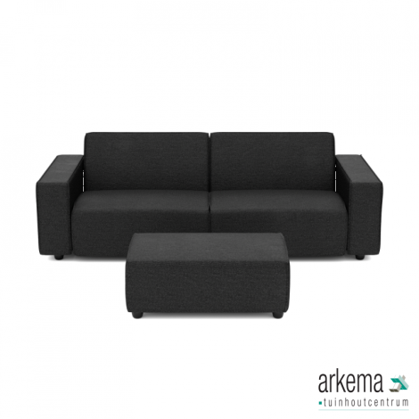 Icon deluxe loungeset 3-zits + hocker small Anthracite