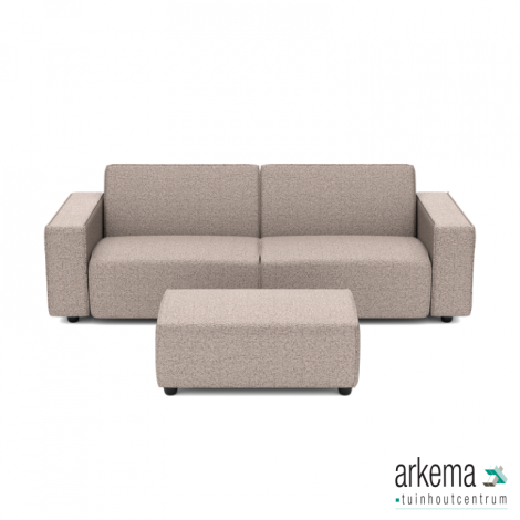 Icon deluxe loungeset 3-zits + hocker small Light Taupe