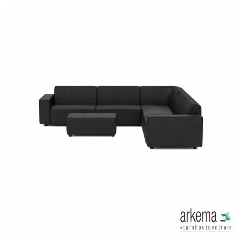 Icon deluxe loungeset 8-zits hoek + hocker S (rechts) Anthracite