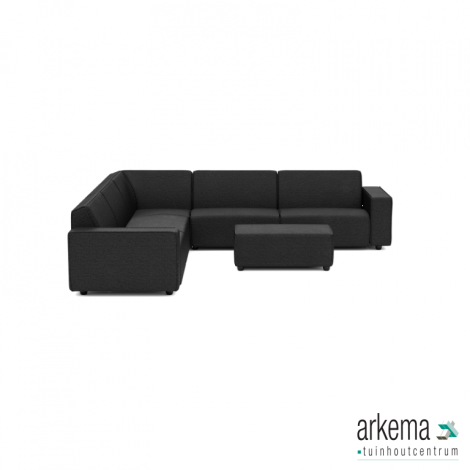 Icon deluxe loungeset 8-zits hoek + hocker small (links) Anthracite