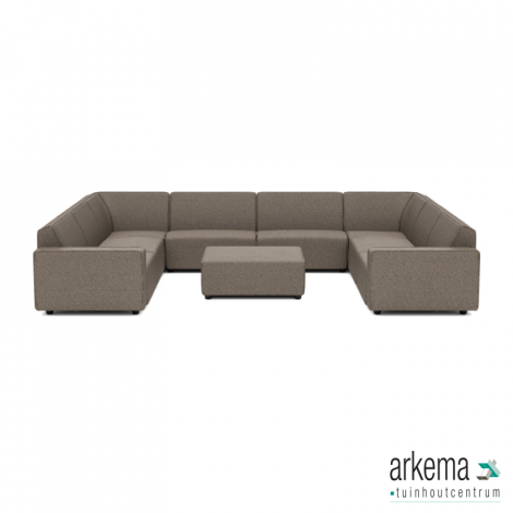 Icon deluxe loungeset U-zits + hocker Charcoal
