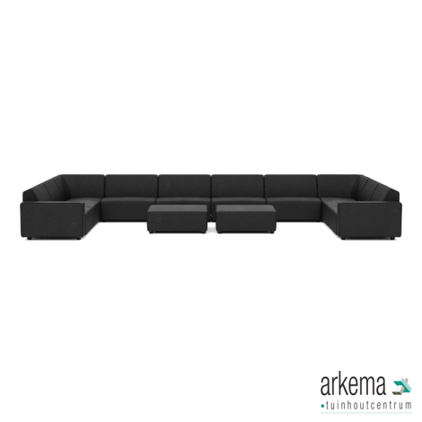 Icon deluxe loungeset U-zits extra large + 2 hockers Anthracite