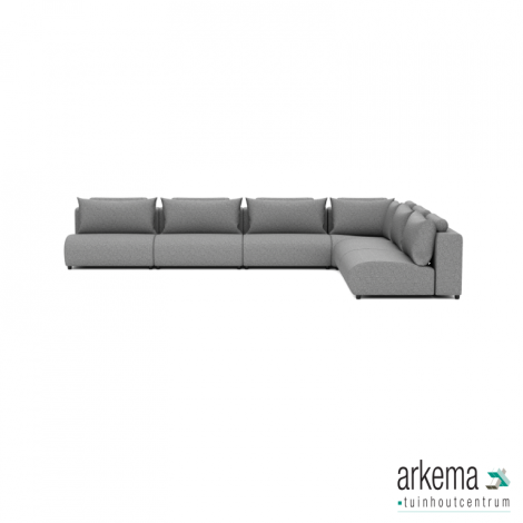 Luxury loungeset corner 450x340 Steel (rechts)