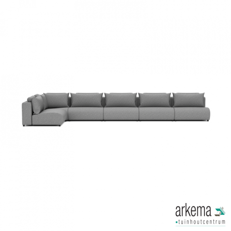 Luxury loungeset corner 560x230 Steel (links)
