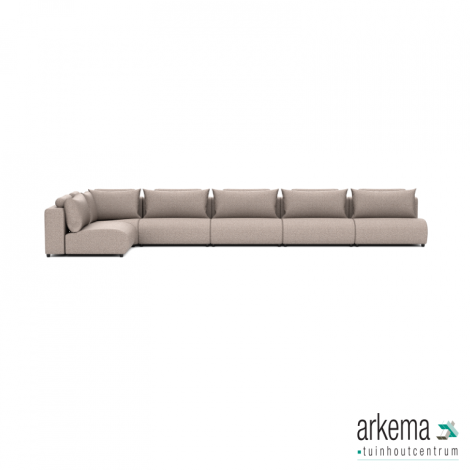 Luxury loungeset corner 560x230 Light Taupe (links)