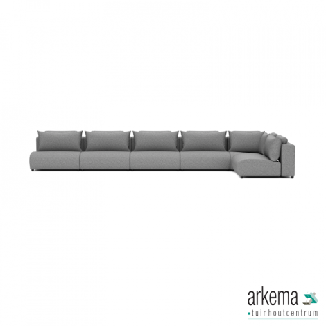 Luxury loungeset corner 560x230 Steel (rechts)