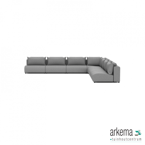 Luxury loungeset corner 450x450 Steel (rechts)